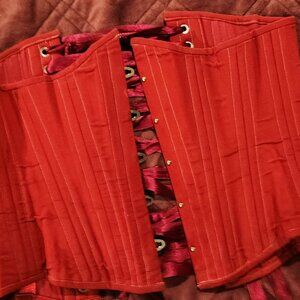Vintage Hand-Dyed Underbust Steel-Boned Corset Timeless Trends size 24
